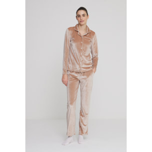 Pigiama donna ciniglia velvet Noidinotte