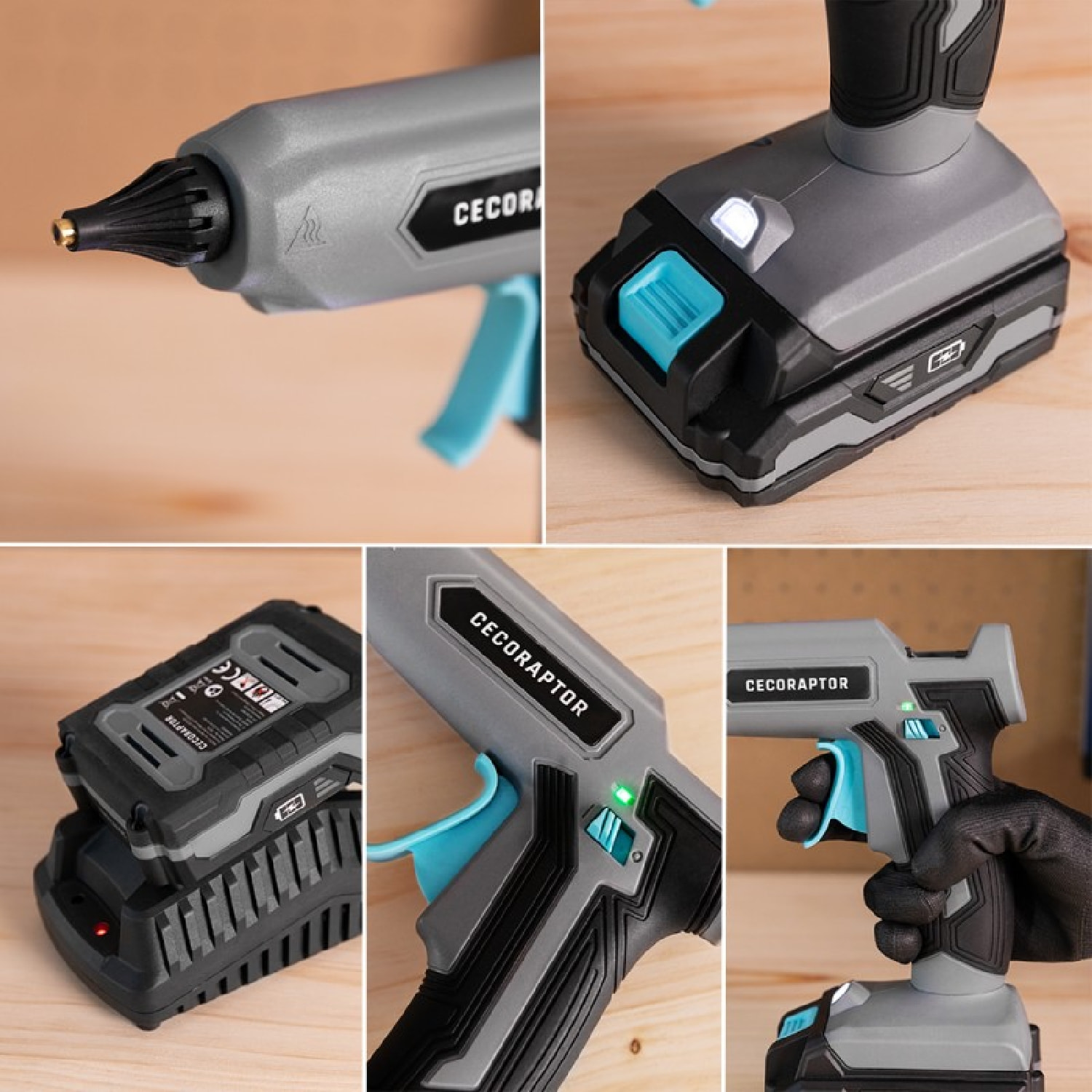 Cecotec Pistolet à colle CecoRaptor Perfect Fix 2020 Advance