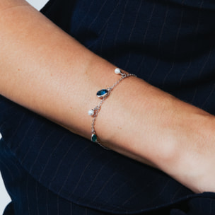 Pulsera Sewi acabado plata