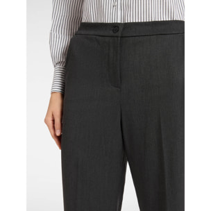 Elena Mirò - Pantaloni cropped con risvolto - Grigio