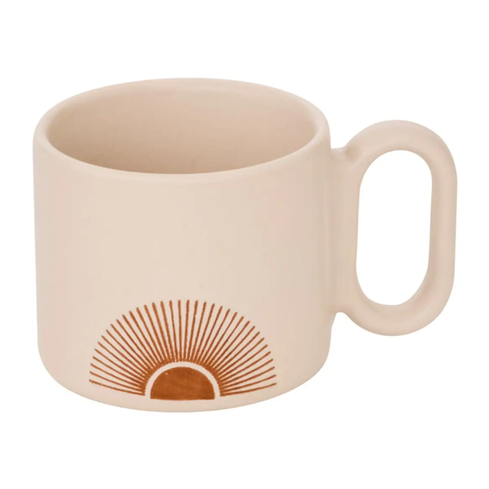 Tasse Sunshine beige L6,5xp5,5xH9,3cm