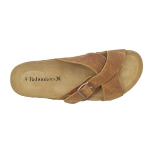 SANDALIA CÁDIZ BABUNKERS MARRON