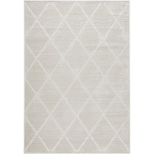 Tapis Loopin 321 Creme 160x230 cm - Motif en relief - Indoor & Outdoor