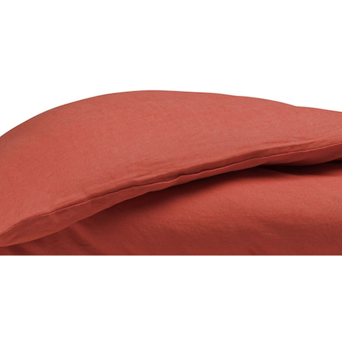 Housse De Couette 100% lin lavé Paprika