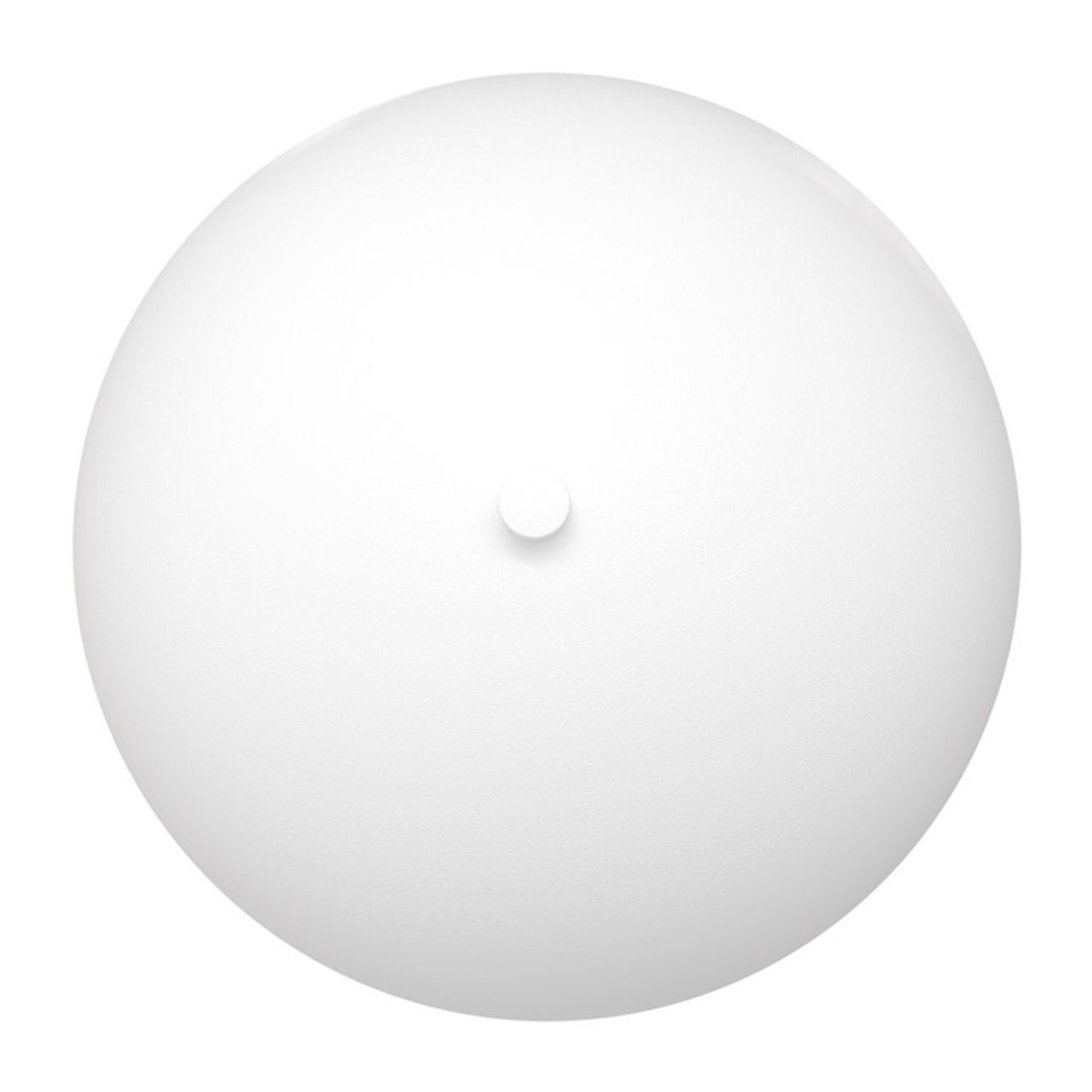 Lampada da parete Mush in acciaio bianco opaco