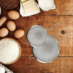 Set de 2 passoires inox 15 cm et 24 cm FM Professional