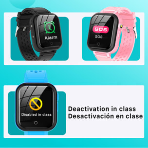 Smartwatch T16 4G localizador GPS,Wifi y LBS. Videollamada, micro chat, botón SOS.