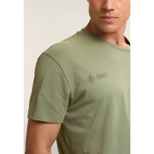 T-shirt Comfort con Taschino e Inserti Rip-Stop