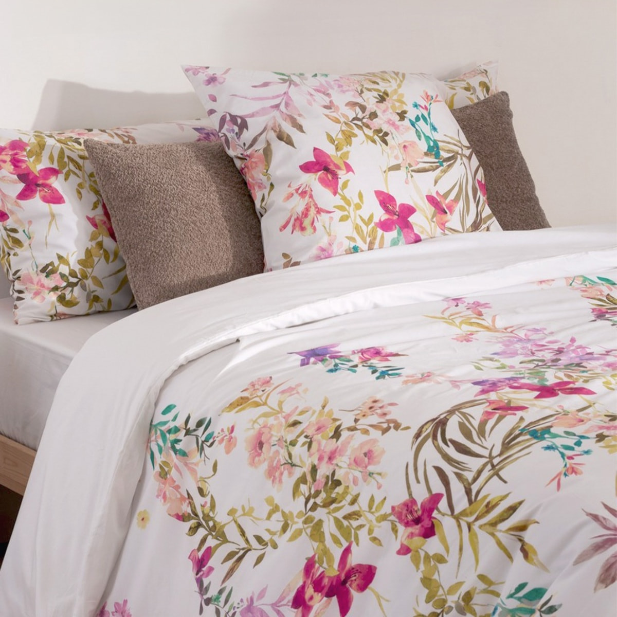 Funda nórdica 100% algodón 200 hilos Floralink