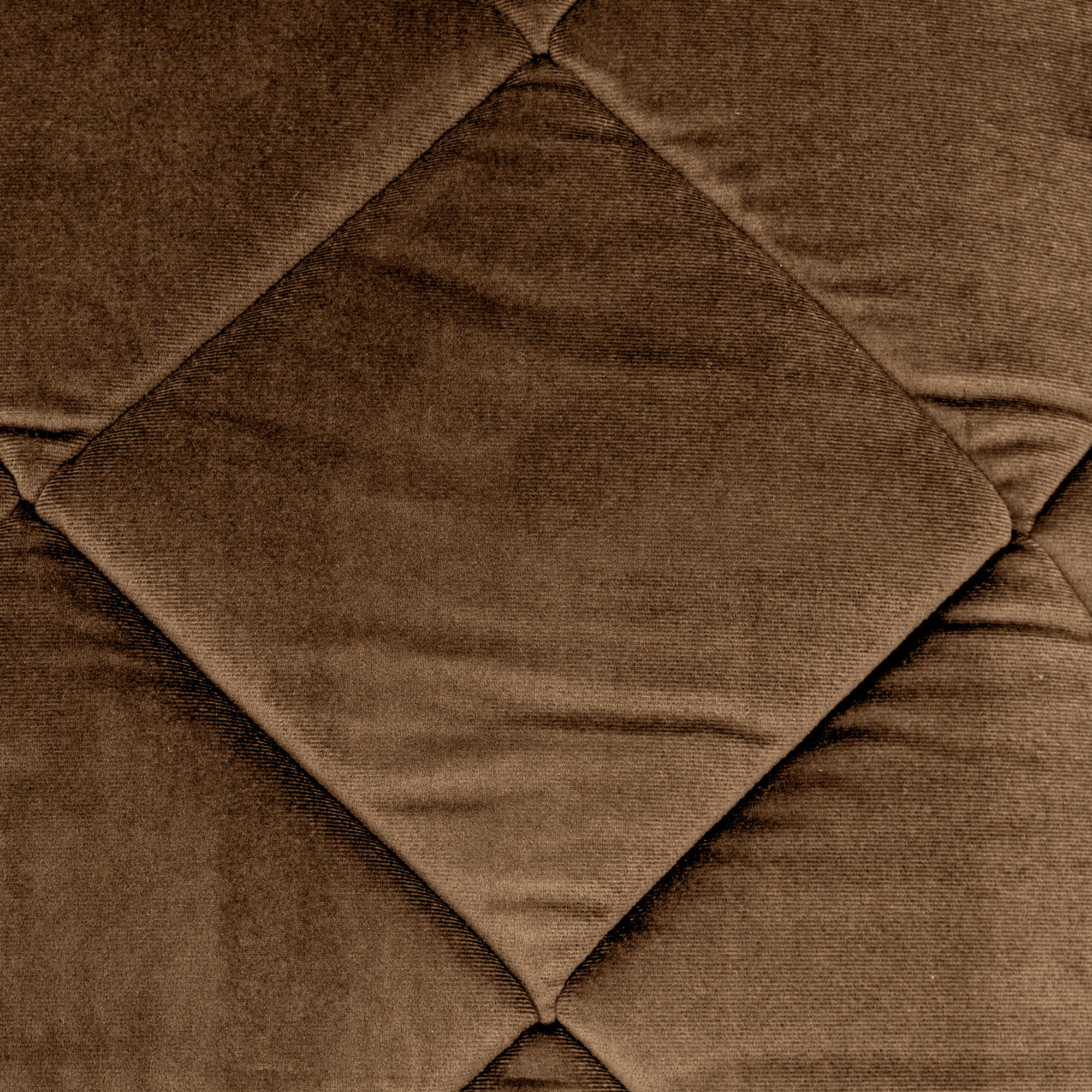 TRAPUNTA INVERNALE MATRIMONIALE IN VELLUTO MARRONE PRODOTTO ITALIANO