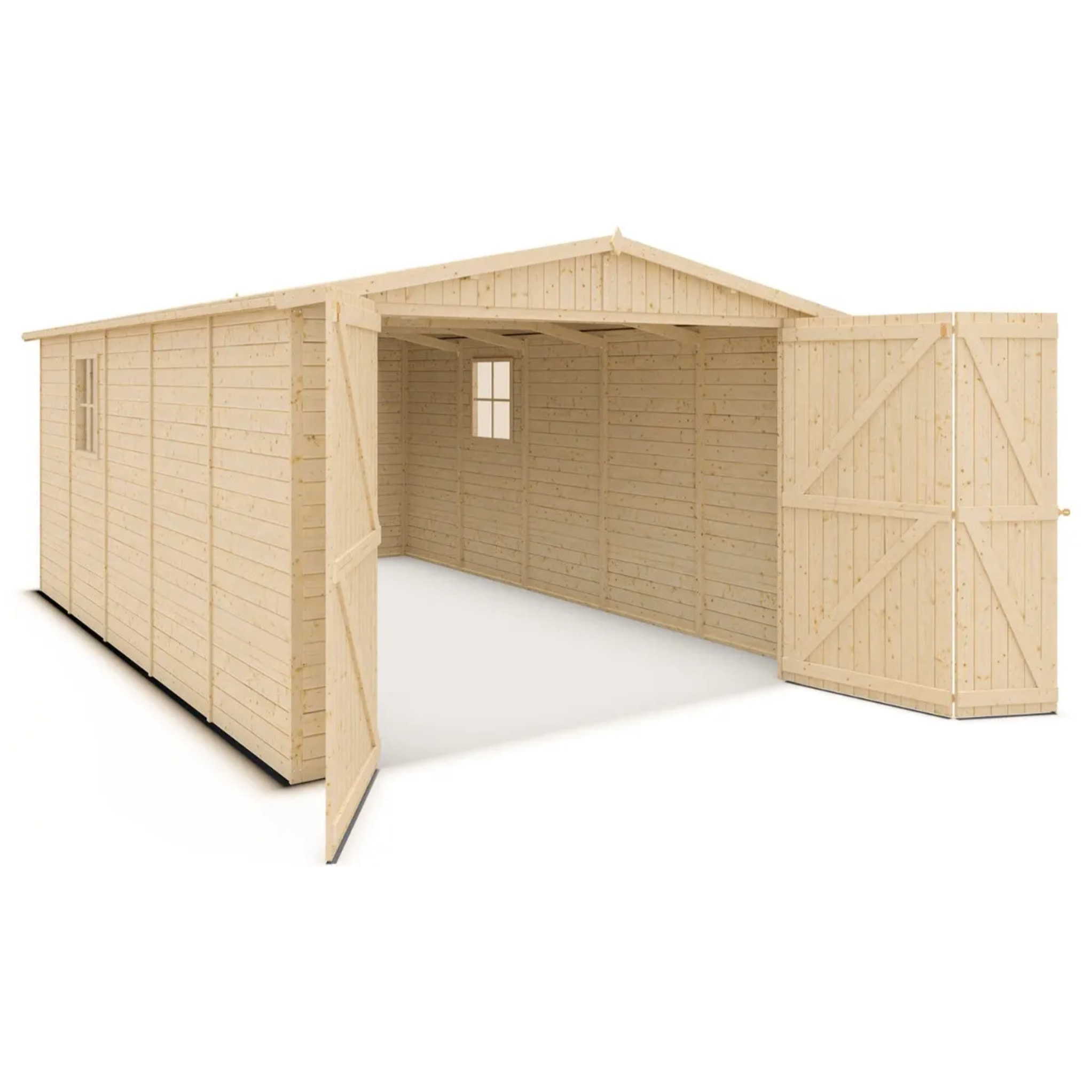 Garage - bois brut - 15 m²