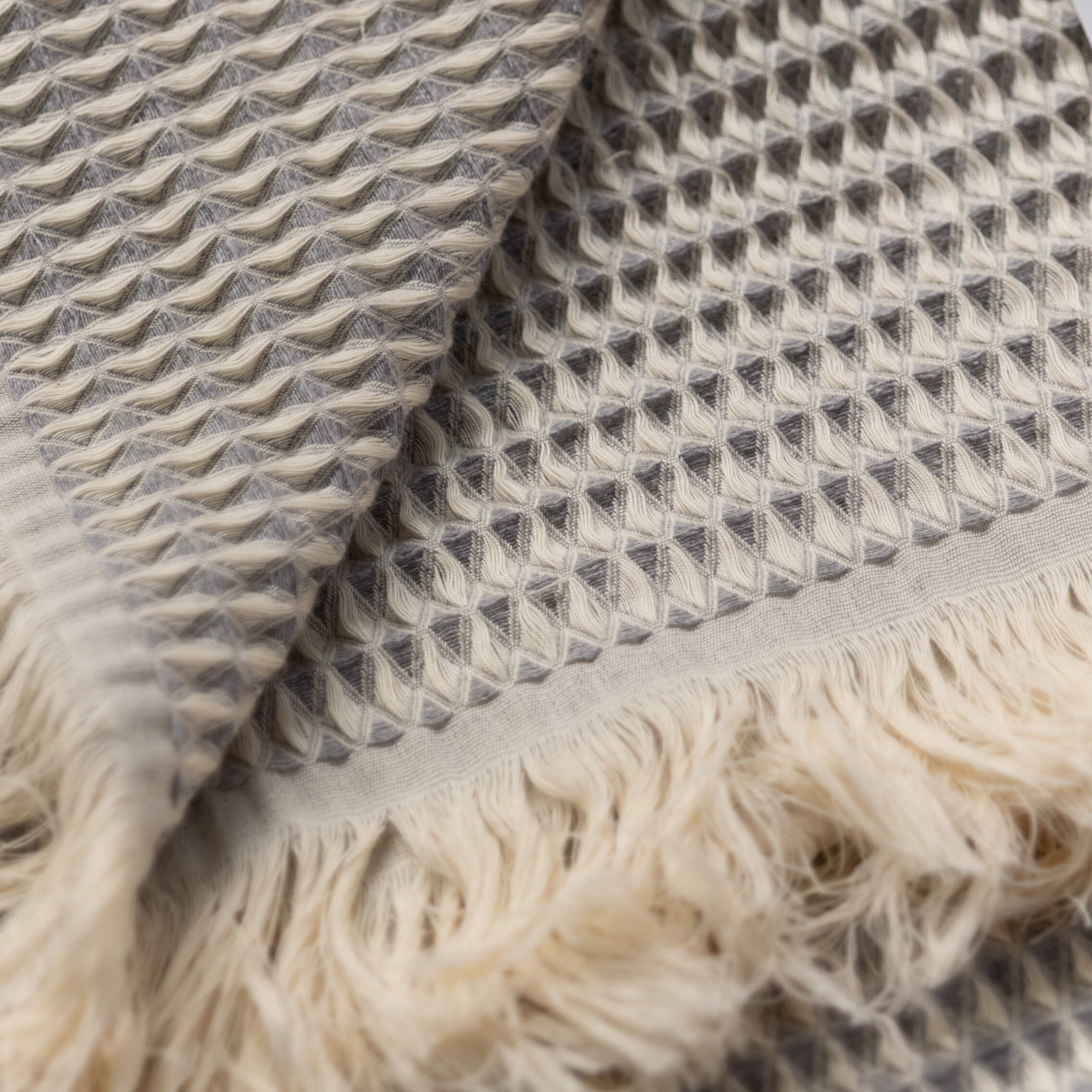 Manta Nido - 90% Algodón - 10% Poliéster - 140x190 cm - Gris