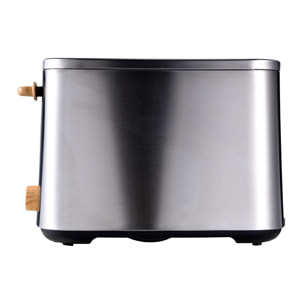 Tostadora para 2 Rebanadas 800W con 7 niveles de tostado y Bandeja extraíble