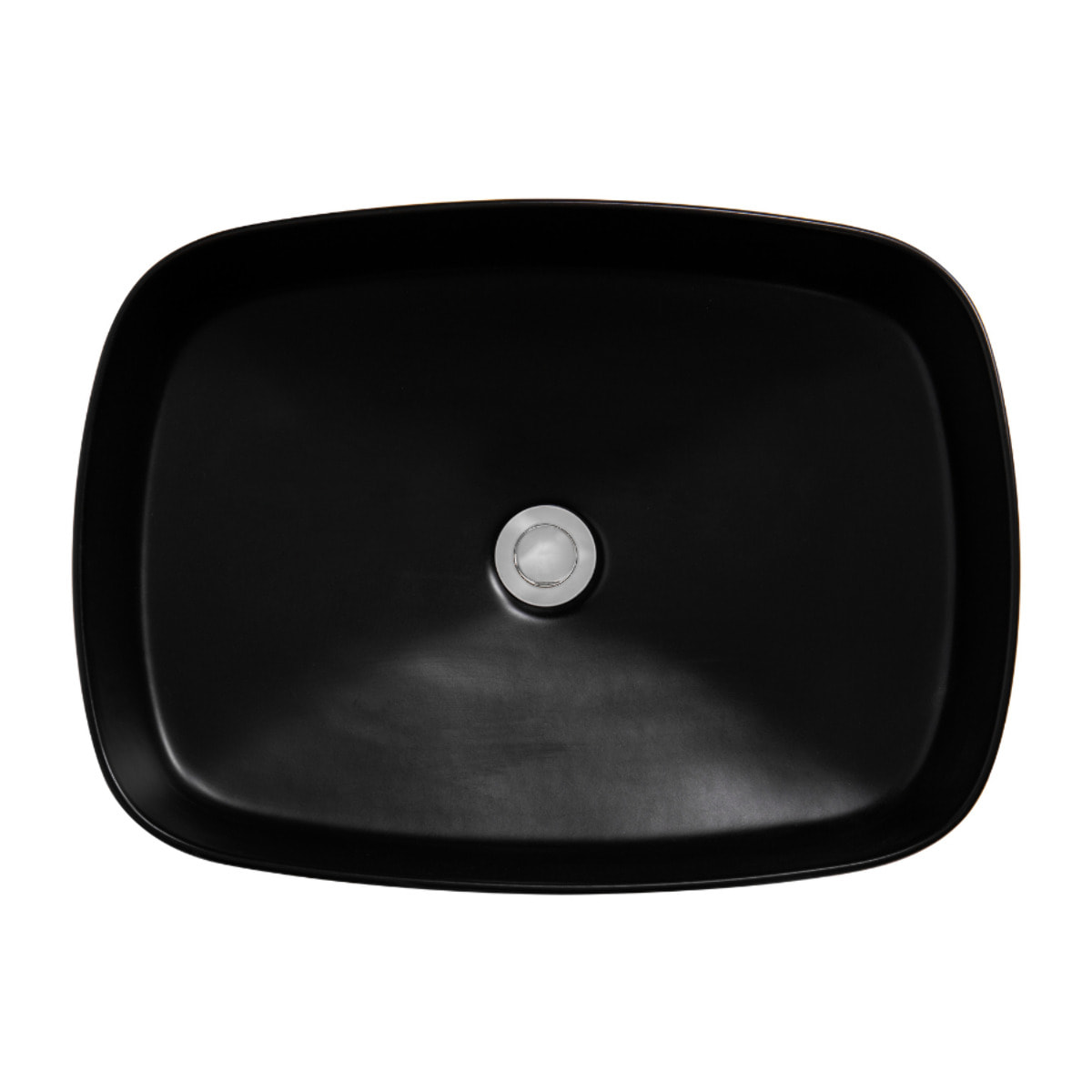 PixL 50 x 37,5 x 13,5 cm vasque à poser Infinitio, sans trop-plein, noir (CEPX4937BKM)