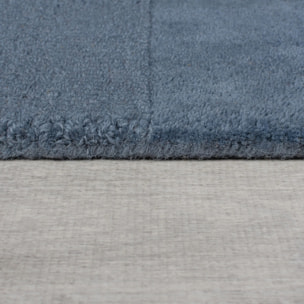 Tapis en laine de couloir CHECKERBOARD Bleu