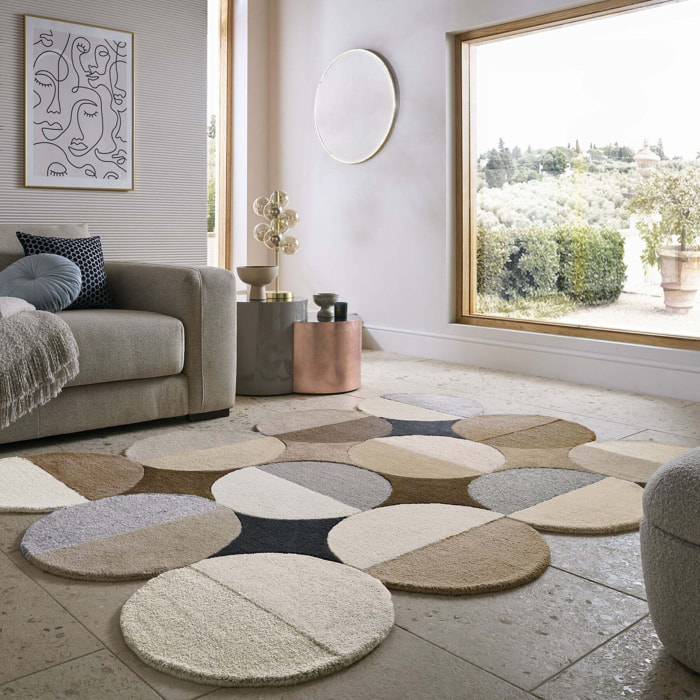 Tapis en laine MIA ELLIPSE
