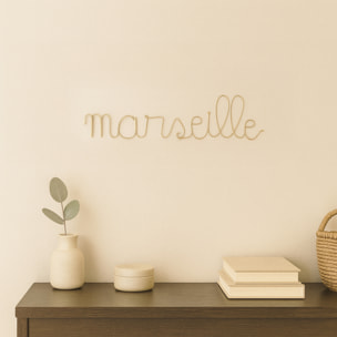 Mot fil de laiton 'MARSEILLE' - Doré Vieilli