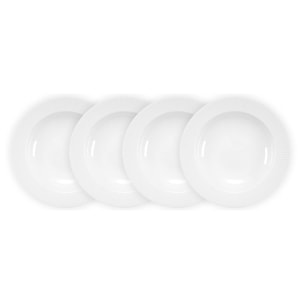 DOURO: Set de 4 assiettes creuses, ø 28 cm, en porcelaine