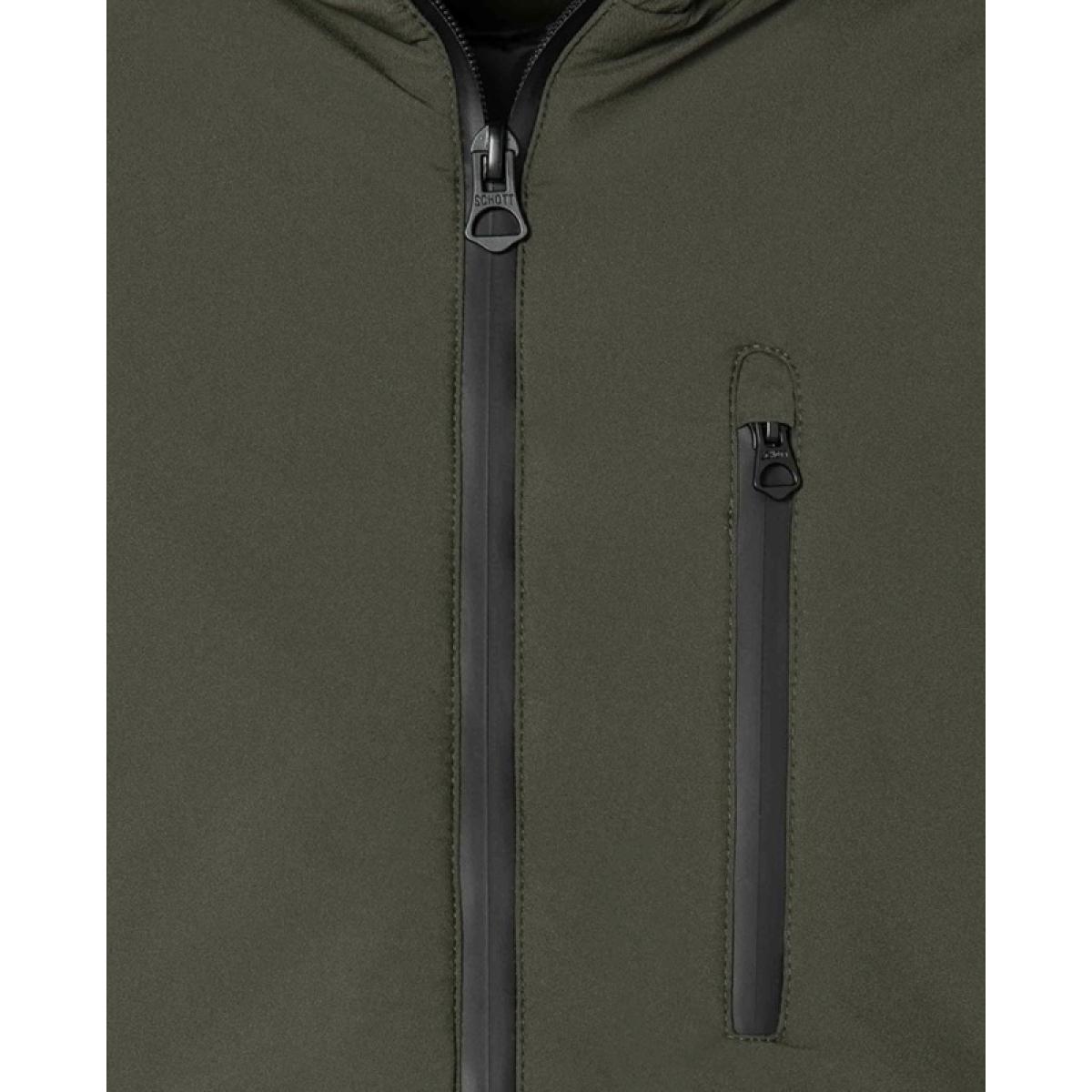 FARGO2 HOODED ZIPPED LONG JACKET 100% POLYESTER Cachi