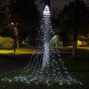 luz de cortina con 480 luces led blancas con controlador 225x300cm