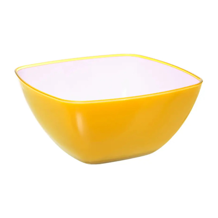 Saladier D14cm "Square" jaune moutarde
