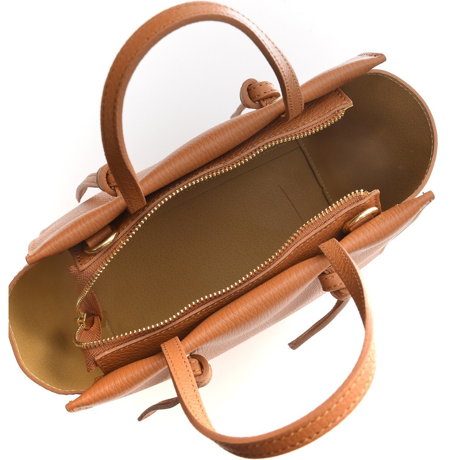 Borsa a mano Anna Luchini Cammello