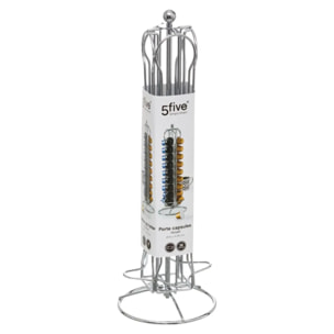 Porte-capsules rotatif x36 chromé