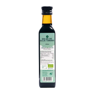 PLANETA HUERTO | Salsa de Soja Tamari ECO 250 ml – Sabor Auténtico, Sin Gluten y Elaboración Tradicional Japonesa