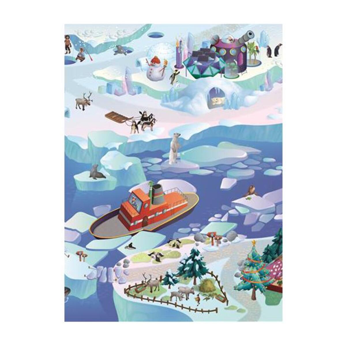 Tapis enfant sans velours Pôle Nord