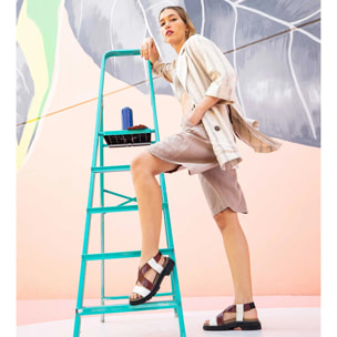 Sandalias 1553 MULTI CREAM-BURDEOS/ BIRMINGHAM color Cream-burdeos