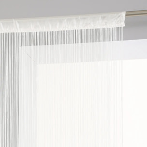 Rideau "Lanka" fil blanc ivoire 90x200cm