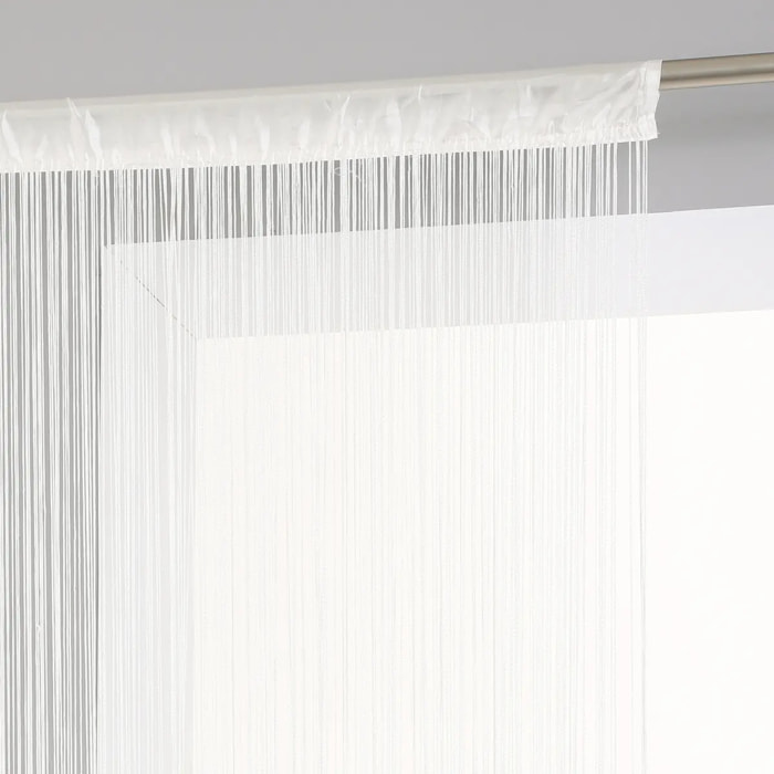 Rideau "Lanka" fil blanc ivoire 90x200cm
