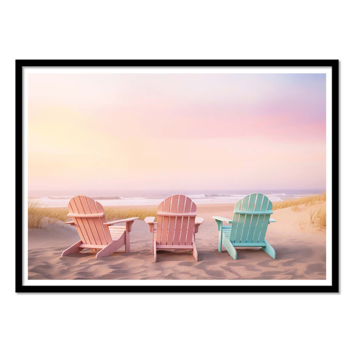Affiche - California Pastel Beach - Philippe Hugonnard