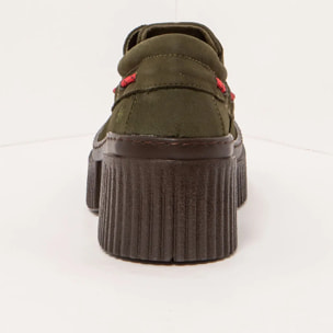 Zapatos con tacón 1379 NOBUCK KAKI/YORK color Kaki