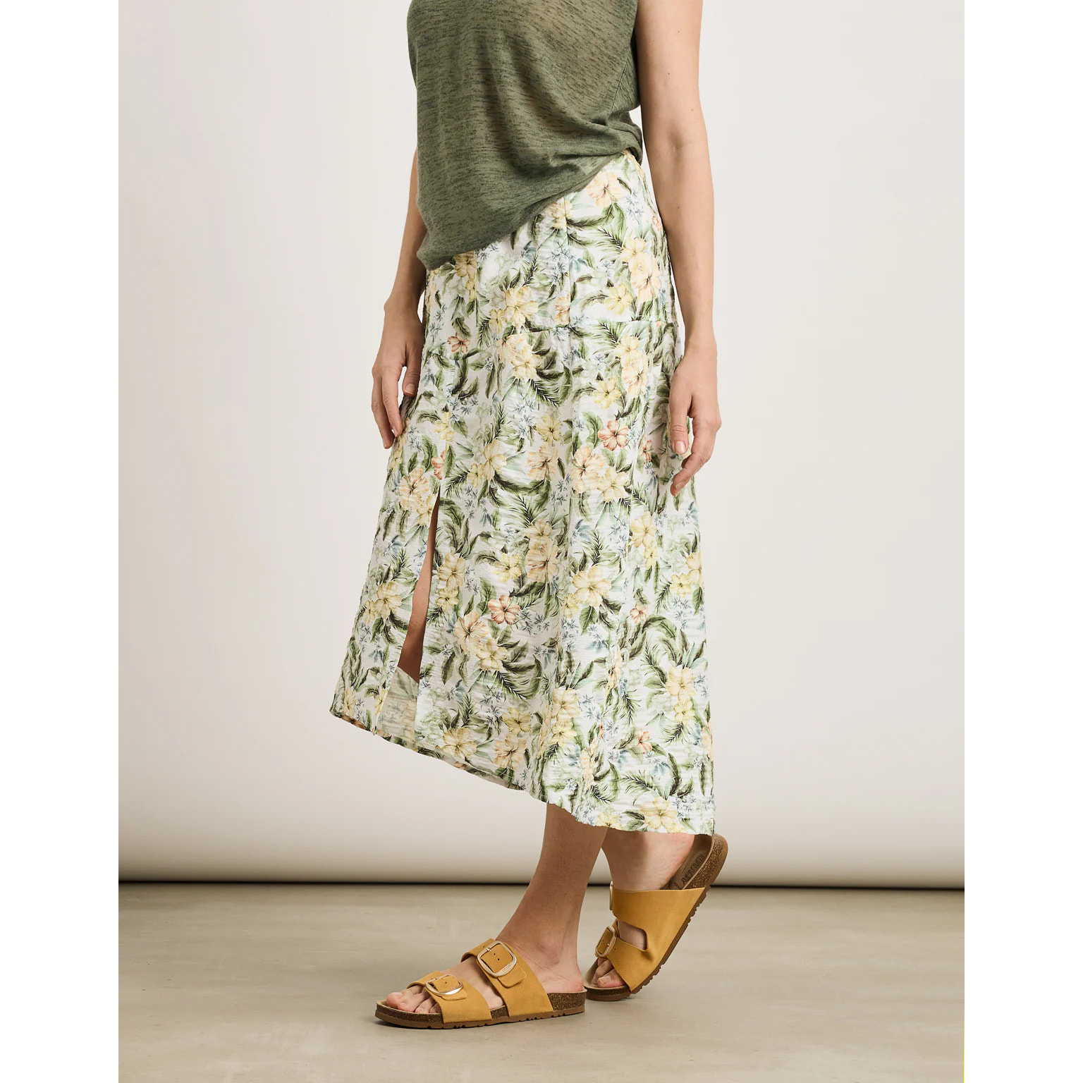 Falda Midi Amarillo - Ilche