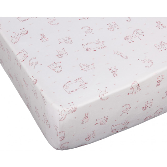 Lot de 2 draps housses jersey