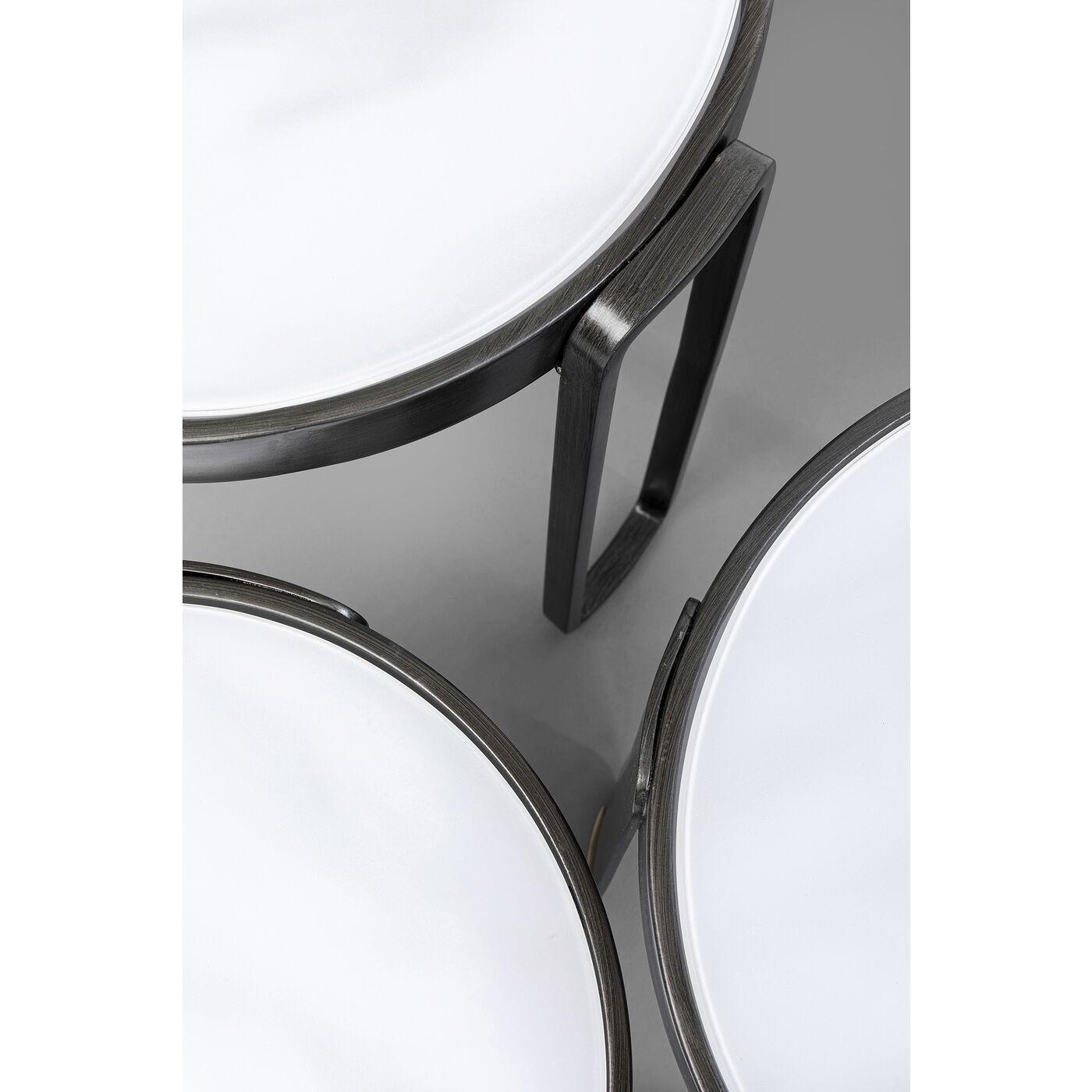 Tables basses Perelli noires set de 3 Kare Design