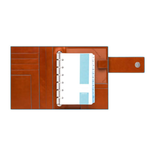 Piquadro Agenda organizer in pelle con porta penne