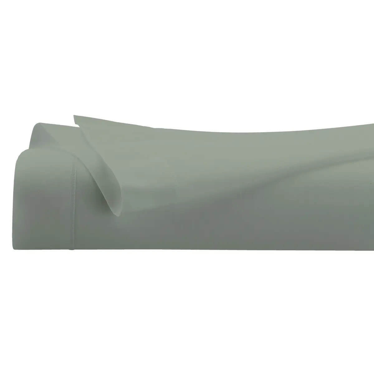 Drap plat - percale - vert - 180x290 cm