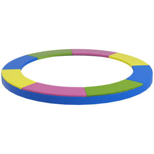 Couvre-ressort trampoline dia. 305 cm PVC PE haute densité rembourrage 15 mm multicolore