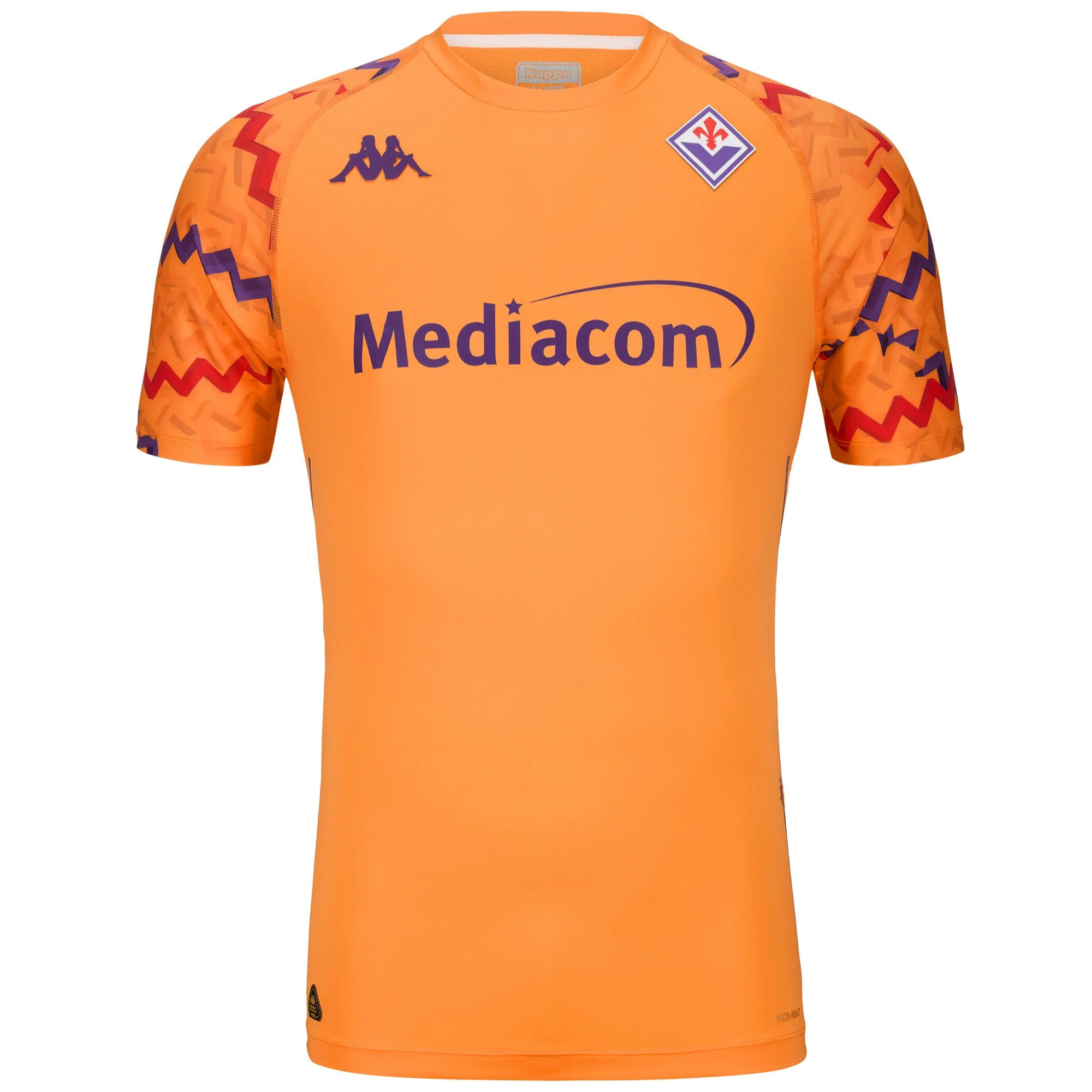 Kappa - Camisetas de juego Hombre Naranja - Kombat Gk Pro 2025 Fiorentina