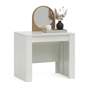 Mesa consola extensible en blanco 50-235x90 cm Denis Blanco