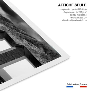 Poster cabanes de plage Affiche seule