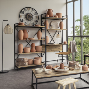 Lampadaire arc "Delia" en métal H149,5cm