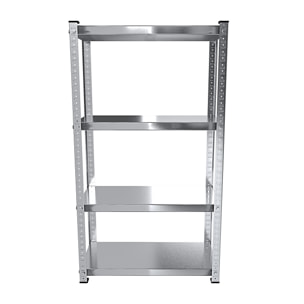 2 Scaffali In Metallo Scaffale Alta Portata Con 4 Ripiani Regolabili Ideale Per Garage Officina Cantina Capannone Magazzino Design Modulare 150 cm