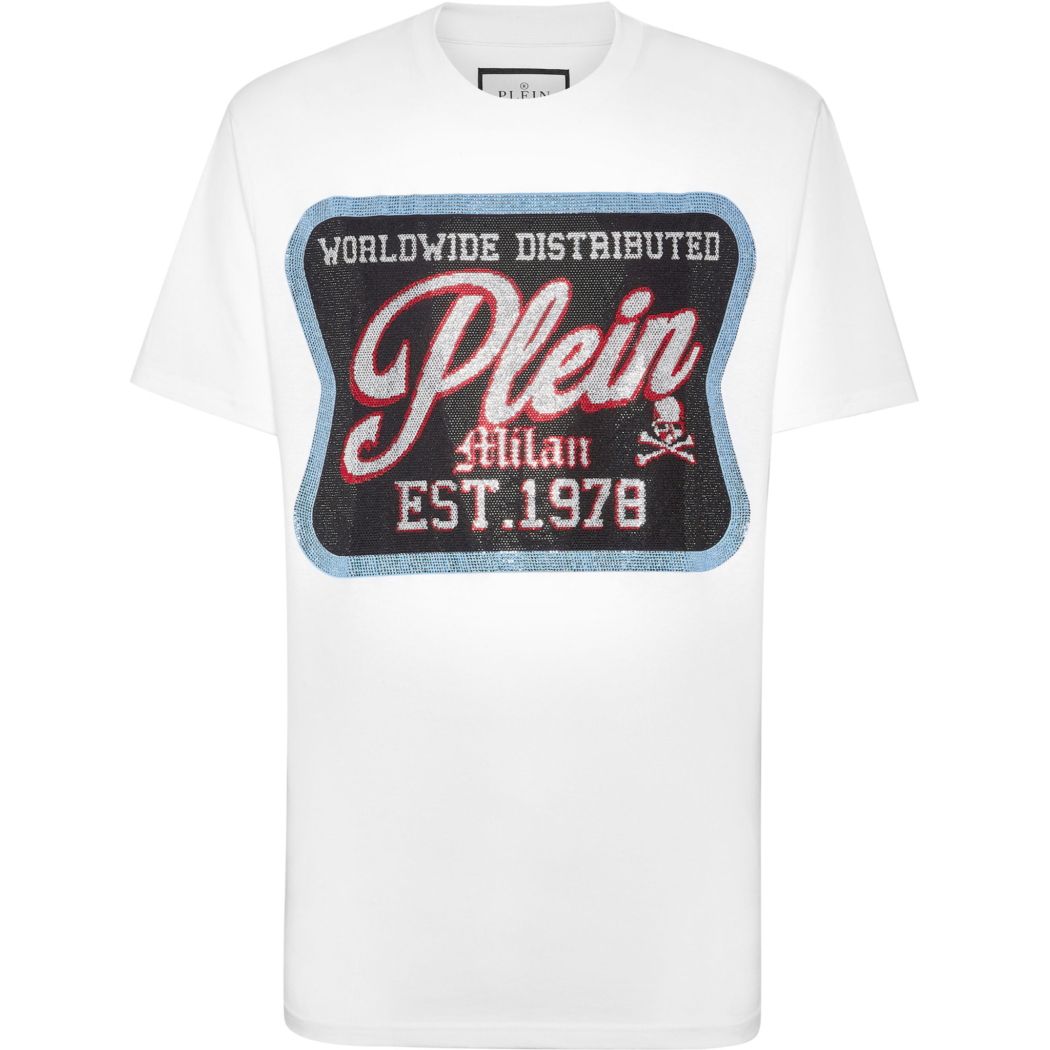 PHILIPP PLEIN Camiseta de cuello redondo y manga corta