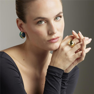 Pendientes Lux by Lux acabadoss en oro amarillo 18k