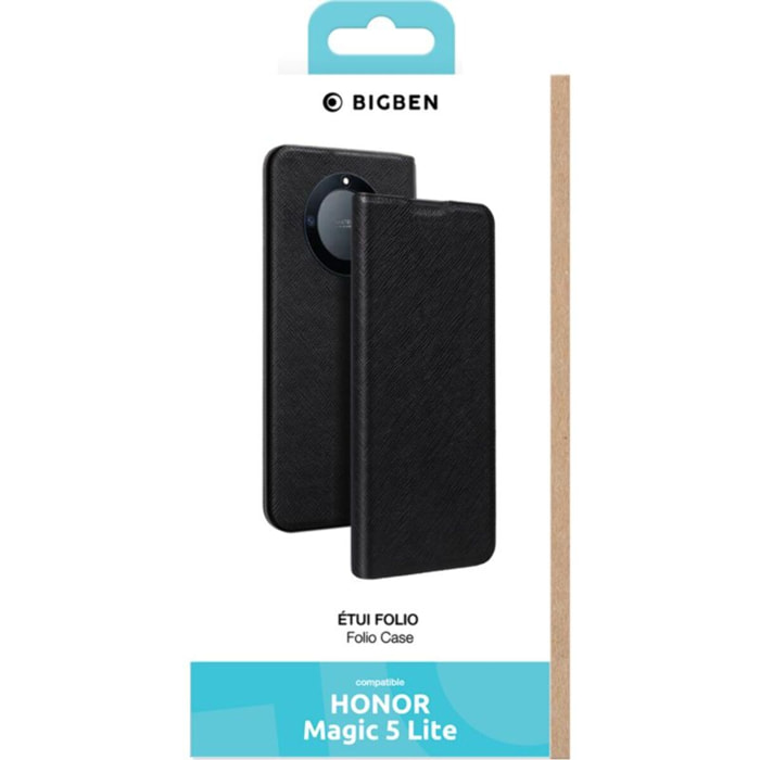 Etui BIGBEN CONNECTED Honor Magic 5 Lite noir