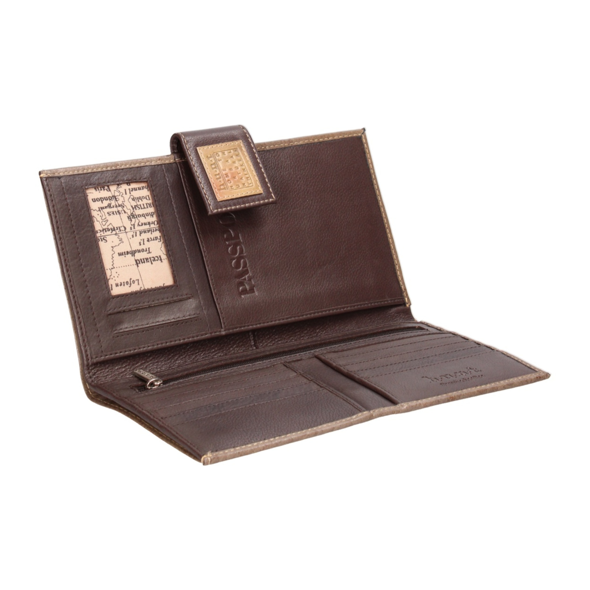 Portafoglio unisex in vera pelle - Modello Aethel - 23.0 x 12.0 x 2.0 cm