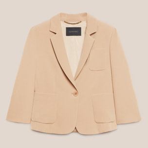 Elena Mirò - Blazer de cady elástico - Beige